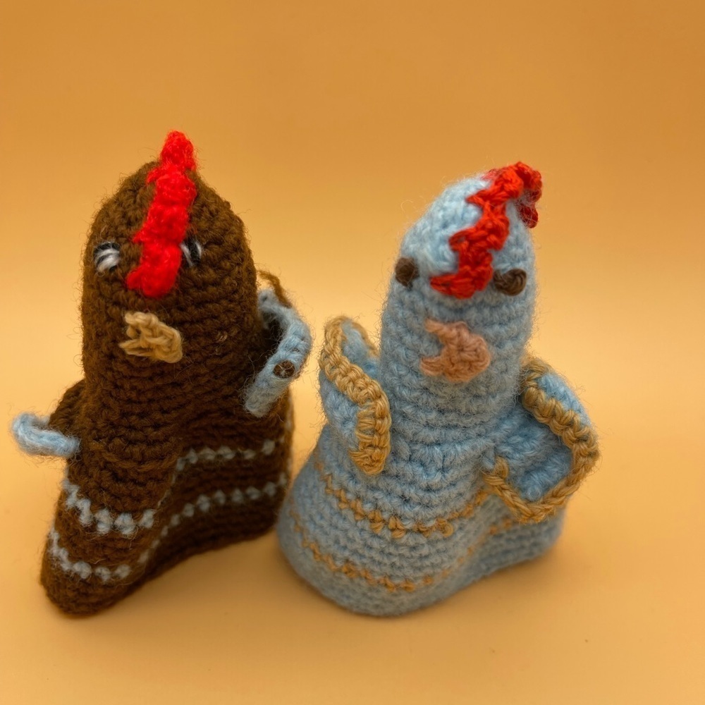 Vintage Chicken Finger Puppets Set 🐔 (For Bundles Only)